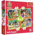 Pusle 4in1 Trefl Cocomelon Meet the characters 4in1, 71 tk, mitmev&auml;rviline