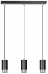 Valgusti rippuv Emibig Fumiko 3, GU10, 3 x 8 W, must v./kroom v.