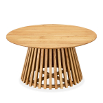 Kohvilaud Home4you Slatted, pruun v., 80 cm x 80 cm x 40 cm