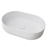 Vannitoa kraanikauss Masterjero Trapani, keraamiline, 60 cm x 38 cm x 12.5 cm, valge v.