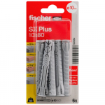 T&uuml;&uuml;bel Fischer SX Plus, telliste jaoks/betooni jaoks, 10 mm x 80 mm, 6 tk