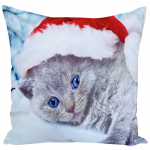 Dekoratiivpadjap&uuml;&uuml;r JCLA-18, punane/hall, 40 cm x 40 cm