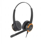 Juhtmega k&otilde;rvaklapid Axtel ONE UC USB-C, must v.