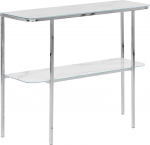 Konsoollaud Beliani Calvert, valge v./h&otilde;be v., 100 cm x 35 cm x 84 cm