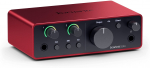Heliliides Focusrite Scarlett Solo 4th Gen, punane v.