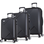 Kohvrite komplekt My Valice Diamond, must, 100 l, 48 x 30 x 76 cm