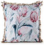 Dekoratiivpadjap&uuml;&uuml;r Garden, sinine/valge/mitmev&auml;rviline, 45 cm x 45 cm