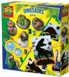 Loovkomplekt SES Creative Dinosaurs 2in1, mitmev&auml;rviline