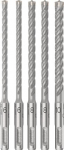 Puuride komplekt Bosch 5X, betoon, keermega, sds plus, 6 mm x 16 cm