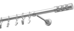 Kardinapuu Olimp Cylinder Krysztal, 400 cm, &Oslash; 19 mm, matt kroom v.
