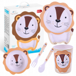 N&otilde;ude komplekt Bocioland Lion, 1 aasta, plastik, pruun v./valge v.