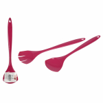 Lusikas, salatilusikate komplekt, roosa, 2 tk