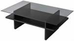 Kohvilaud Kalune Design Saga, must v./hall v., 65 cm x 105 cm x 35 cm