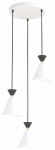 Valgusti lagi Emibig Klever 1743/3PREM, E14, 3 x 10 W, valge v./must v.