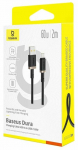 Juhe Baseus Dura P10377802U01-02, USB Type C/USB Type A, 200 cm, must v., 60 W