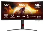 Monitor AOC CU34G4CA, Fast TN, 180 Hz, UWQHD, 34"