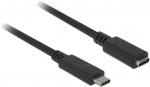 Adapter Delock USB Type C Male to Female CM-CF USB-C 3.1 male, USB-C, 2 m, must v.