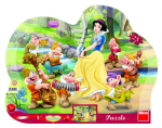 Pusle Dino Disney Snow White 31123, 31 cm x 23 cm, 25 tk, valge v.
