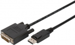 Adapter Assmann DisplayPort / DVI AK-340306-020-S Displayport, DVI-D, 2 m, must v.