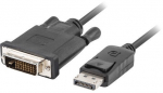 Juhe Lanberg DisplayPort to DVI-D DisplayPort male, DVI-D male, 1 m, must v.