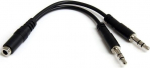 Adapter StarTech MUYHSFMM 3.5 mm female, 2 x 3.5 mm male, must v.