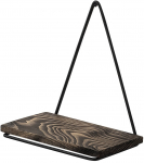 Seinariiul Kalune Design Begonia 491CRT1129, must/p&auml;hklipuu, 27 cm x 15 cm x 28 cm