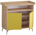 Kingakapp Kalune Design Solea, tamm v./kollane v., 35 cm x 100 cm x 102 cm