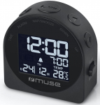 Digitaalne kell Muse Portable Travelling M-09C, must v., 6.2 cm x 2.5 cm