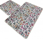 Vannitoamattide komplekt Foutastic Alara 510CHL1203, mitmev&auml;rviline, 100 cm x 60 cm