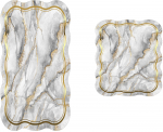 Vannitoamattide komplekt Foutastic 21018915GR, hall v., 100 cm x 60 cm