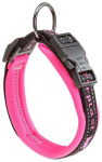 Kaelarihm koertele Ferplast Sport Dog C, must/roosa, 250 - 350 mm x 15 mm, 15/35