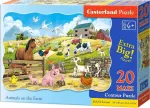 Pusle Castorland Animals On The Farm 342919, 40 cm x 59 cm, 20 tk, mitmev&auml;rviline