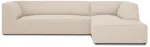 Nurgadiivan Micadoni Home Ruby 4 Seats, kreemjasvalge, parem, 273 x 180 cm x 69 cm