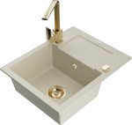 K&ouml;&ouml;givalamu Mexen Enzo 6506-69-670300-50, graniit, 57.6 cm x 46.5 cm x 17.4 cm, kuldne/beež