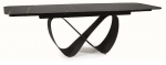 Laud pikendatav Infinity, must v., 160 - 240 cm x 95 cm x 76 cm