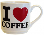 Tass Asi Collection I Love Coffee, valge v., 0.4 l