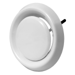 Ventilatsiooniplafoon Europlast VDA100, valge v., 85 mm