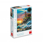 Pusle Dino Neoon 54132D, 66 cm x 47 cm, 1000 tk, mitmev&auml;rviline