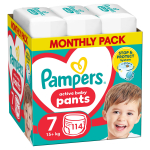 P&uuml;ksm&auml;hkmed Pampers, 7 suurus, 15 kg, 114 tk