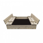 Liivakast 4IQ Bonus Orbis, 120 x 120 cm, kaanega, hall v., 21 kg
