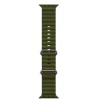 iWear S1 soonega pehme silikoonist 20 mm rihm Apple Watchile 49 mm / 45 mm / 44 mm / 42 mm Haki Green