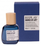 Tualettvesi Replay Source Of Life, 30 ml
