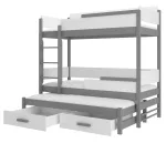 Lastevoodi ADRK Queen, hall v., 90 x 200 cm, ilma madratsita