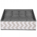 Korraldaja HA3016, valge v./hall v., 33 x 33 x 10 cm