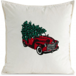 J&otilde;ulu dekoratiivne padjakate PSWA-214, valge/punane/roheline, 45 cm x 45 cm