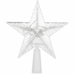 Kuusetipp Springos CL4130, l&auml;bipaistev/valge/kollane, 17.5 cm, plastik