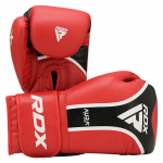 Poksikindad RDX Sports Aura Plus T-17, must/punane, 14 oz