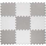 Matt beebidele - pusle Springos FM0033, 95.5 cm x 95.5 cm, valge v./hall v.