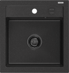 K&ouml;&ouml;givalamu Mexen Vito, graniit, 49 cm x 52 cm x 21 cm, must