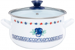 Pott Emalia Olkusz Kalina, 22 cm, 5 l, sinine v.